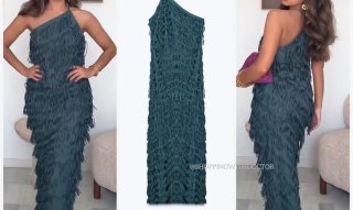 Vestido fiesta verde T:XS
