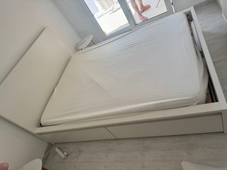 Cama Malm Ikea con 2 cajones(Colchón no incluido)
