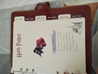 Agenda Hogwarts Marrón Oscura