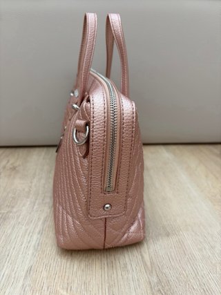 Bolso Love Moschino Rosa Metalizado