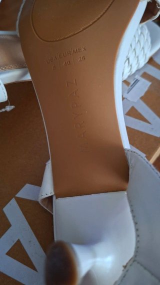 Sandalias MANGA blancas talla 40