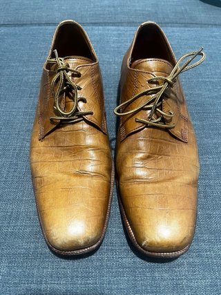 Zapatos de cuero cocodrilo hombre