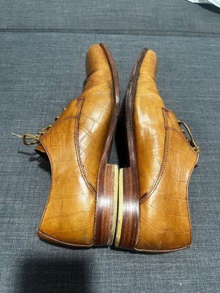 Zapatos de cuero cocodrilo hombre