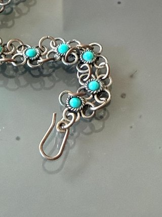 Braccialetto vintage etnico turchese