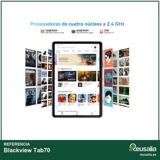 Blackview Tab70 12+64GB Azul tableta Android 10"