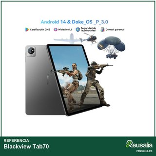 Blackview Tab70 12+64GB Azul tableta Android 10"