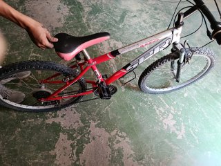 Bicicleta 26 Roja y Blanca