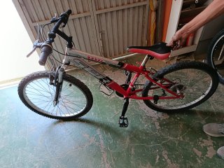 Bicicleta 26 Roja y Blanca