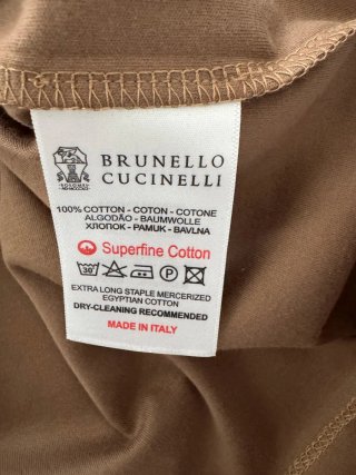Maglietta Brunello Cucinelli Uomo Marrone