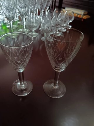 Conjunto Copas Cristal Años 70