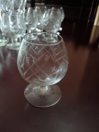 Conjunto Copas Cristal Años 70