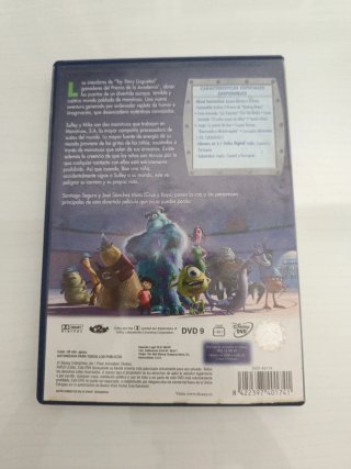 Monstruos S.A. DVD Disney Pixar Español