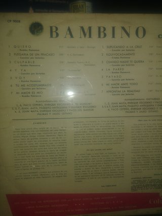 Vinilo Latino Bambino