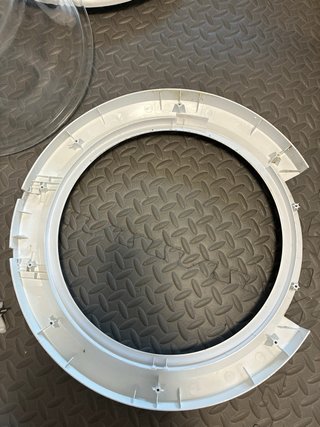 Puerta lavadora blanca