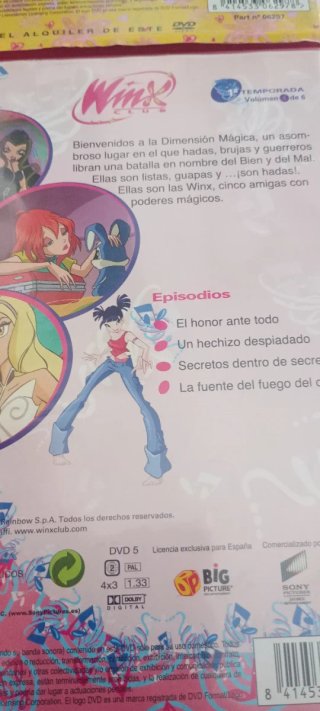 DVD Winx Club Temporada 3 Volumen 3