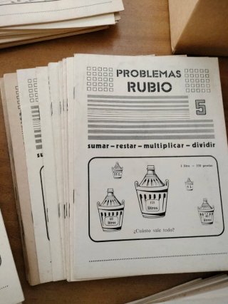 Lote cuadernillos rubio problemas