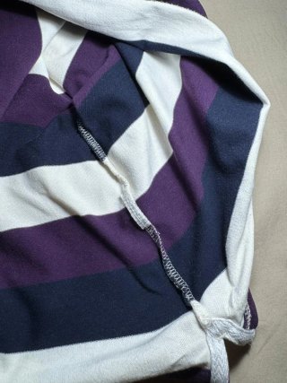 Vintage Tommy Hilfiger Striped Polo Shirt Purple