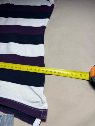 Vintage Tommy Hilfiger Striped Polo Shirt Purple