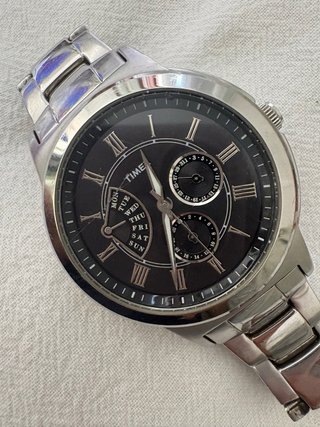 Reloj Timex Plata Correa Ajustable