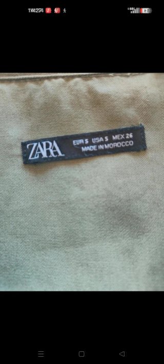 Zara Vestito stile blazer verde oliva