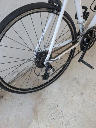 Bici da corsa B'Twin bianca
