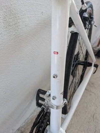 Bici da corsa B'Twin bianca