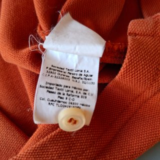 Polo Purificación García Hombre Talla M Naranja