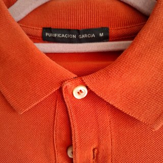 Polo Purificación García Hombre Talla M Naranja