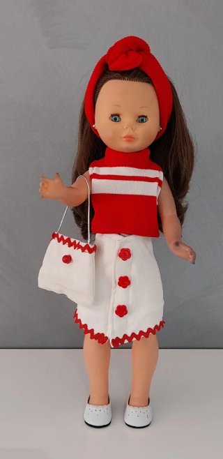 Ropa Nancy Conjunto Rojo y Blanco