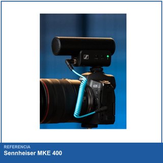 Sennheiser MKE 400 micrófono shotgun direccional
