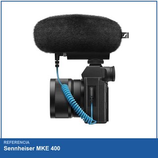 Sennheiser MKE 400 micrófono shotgun direccional