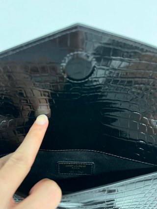 Bolso Cartera Yves Saint Laurent Negro Dorado