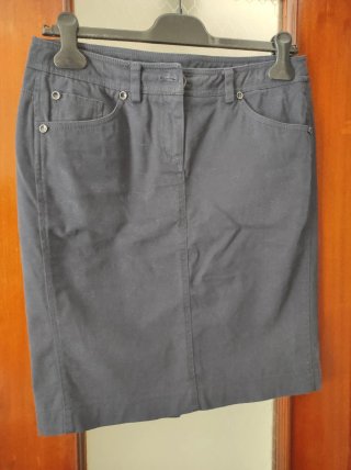 Gonna blu elasticizzata tg. 42/44