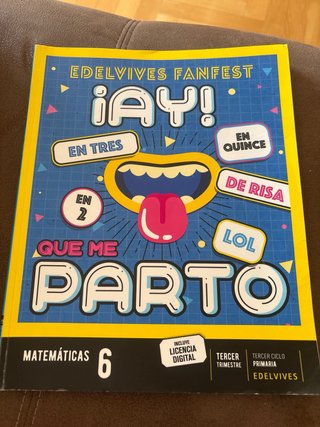 Matemáticas 6, Tercer Ciclo Primaria, Edelvives...