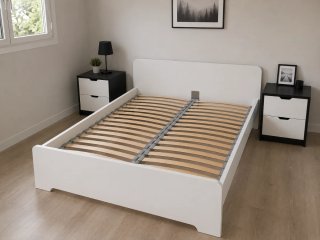 Cama Ikea con mesitas y somier