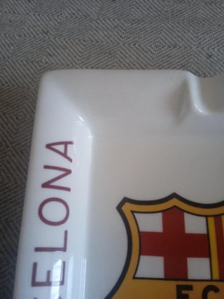 Cenicero Porcelana FC Barcelona Vintage 19x15