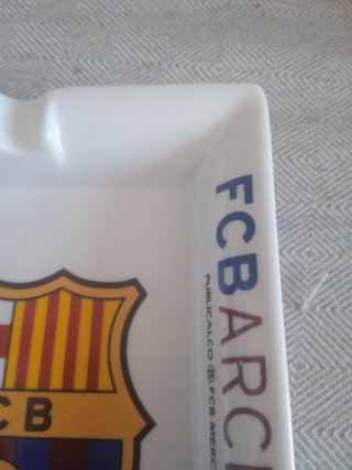 Cenicero Porcelana FC Barcelona Vintage 19x15