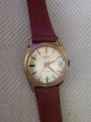 Orologio Aureole Uomo Vintage Pelle Marrone