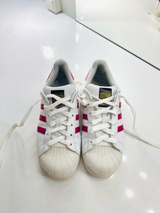 Adidas Superstar Mujer Rosa y Blanco
