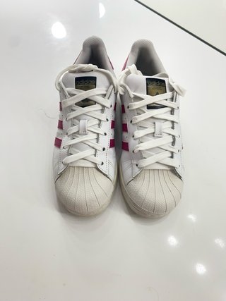 Adidas Superstar Mujer Rosa y Blanco