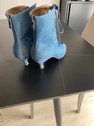 Zapatos de baile latino denim