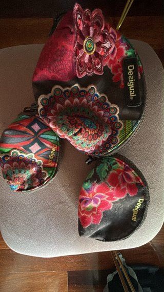 3 Monederos Desigual Multicolor