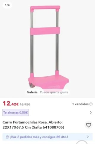 Carrito para mochila Safta