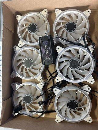 6 Ventiladores ARGB EZDIY-FAB