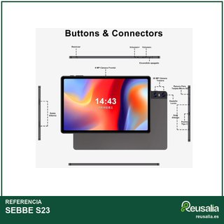 SEBBE S23 256GB Marrón Tablet Android 13