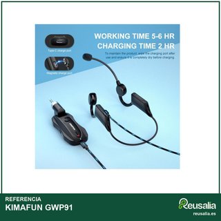 KIMAFUN micrófono inalámbrico fitness GWP91