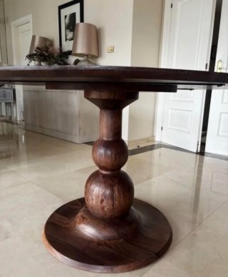 Tavolo rotondo in noce MAISON DU MONDE