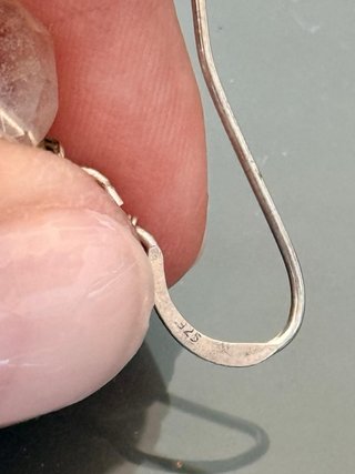 Orecchini vintage argento 925 quarzi sfaccettati