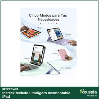 - Inateck teclado ultraligero desmontable iPad