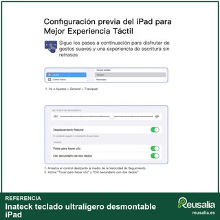 - Inateck teclado ultraligero desmontable iPad
